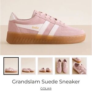 Gola Pink Suede Sneakers